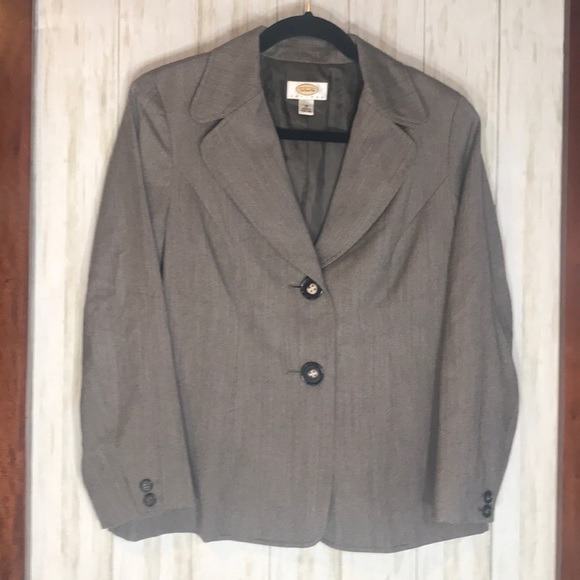 Talbots brown blazer size 10 Petite - Picture 2 of 6